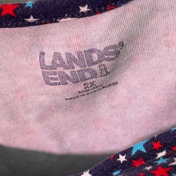 Lands' End Red, White and Blue Stars Tank Top Size 2X - Picture 3 of 5